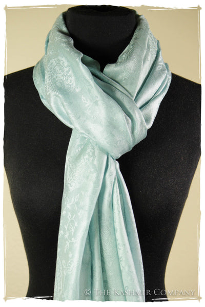 From Here To Eternity Blue - Fair Aqua Silk Scarf