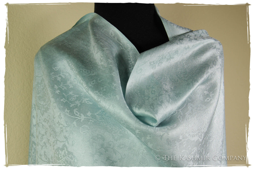 From Here To Eternity Blue - Fair Aqua Silk Scarf