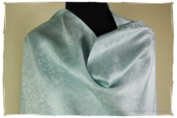 From Here To Eternity Blue - Fair Aqua Silk Scarf