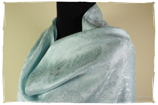 From Here To Eternity Blue - Fair Aqua Silk Scarf