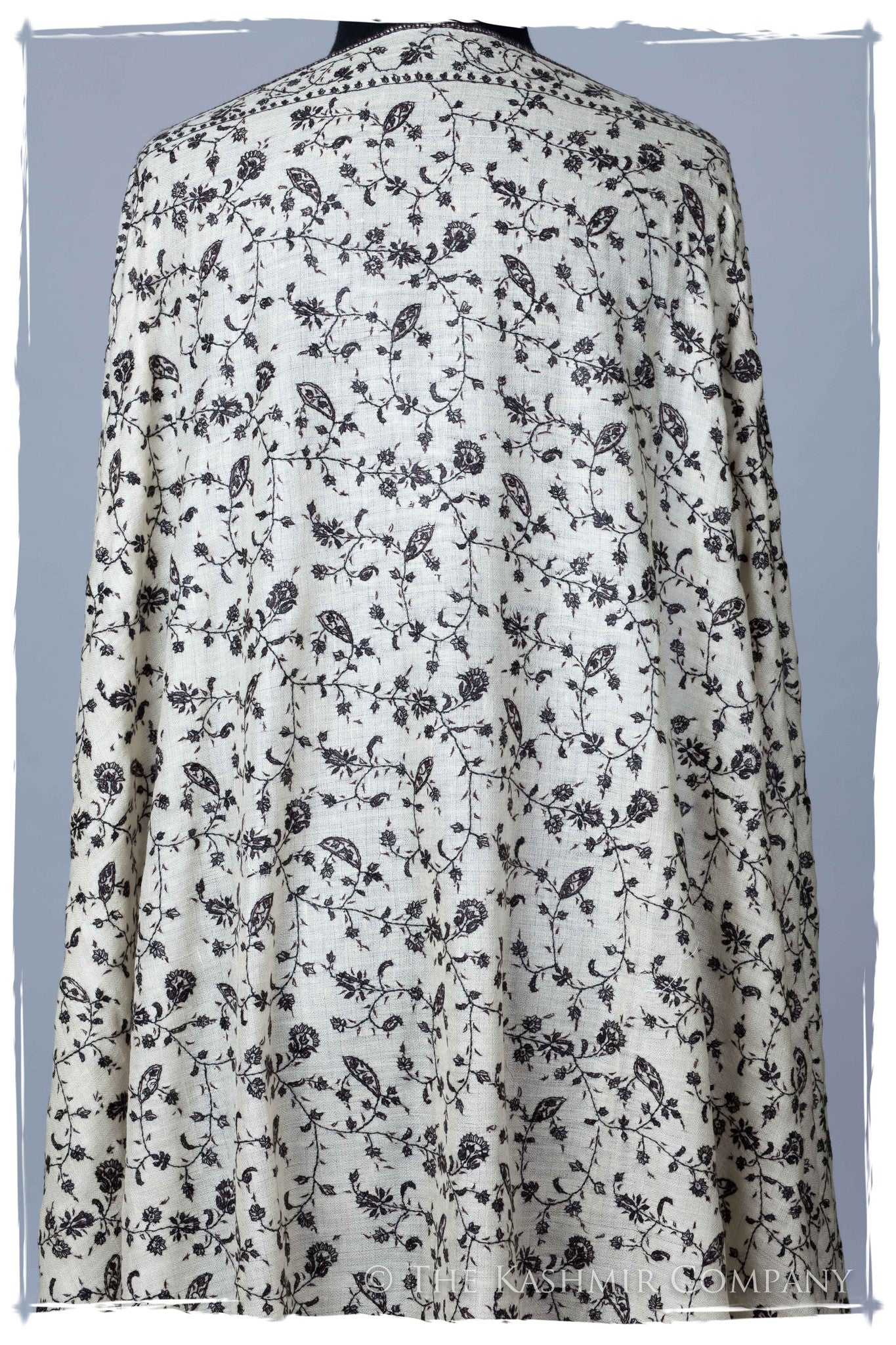 Clair de Lune Jardin Fleurs Kashmir Shawl