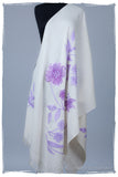 Je Ne Sais Quoi Lavender Ivory Shawl