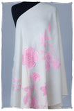 Je Ne Sais Quoi Pink Ivory Shawl