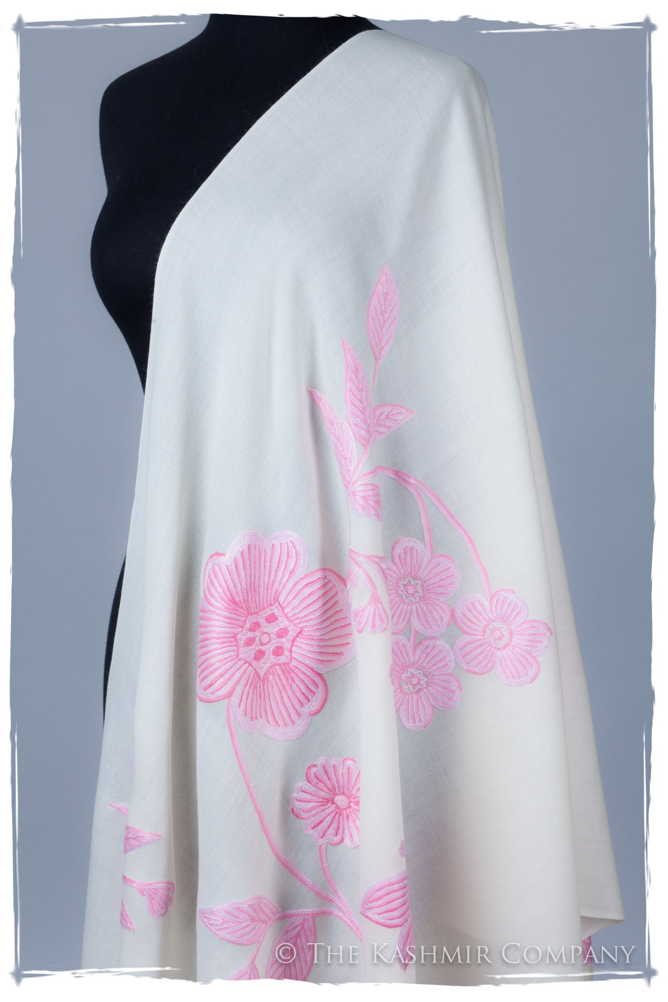 Je Ne Sais Quoi Pink Ivory Shawl