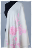 Je Ne Sais Quoi Pink Ivory Shawl