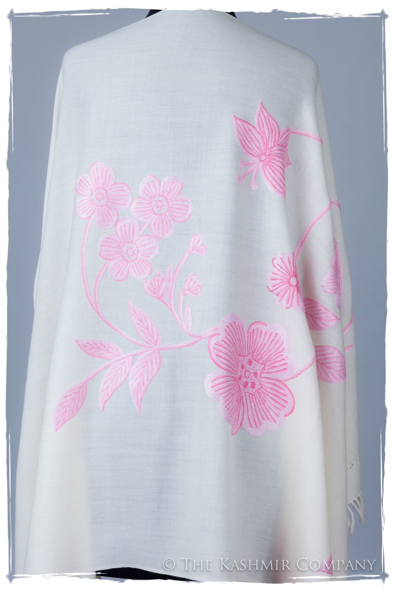 Je Ne Sais Quoi Pink Ivory Shawl