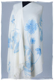 Je Ne Sais Quoi Blue Ivory Shawl