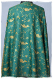 Creme de Menthe Gold Orient Paisley Kashmir Shawl