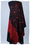 Rouge Noir Orient Paisley Kashmir Shawl