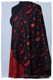 Rouge Noir Orient Paisley Kashmir Shawl