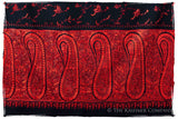 Rouge Noir Orient Paisley Kashmir Shawl