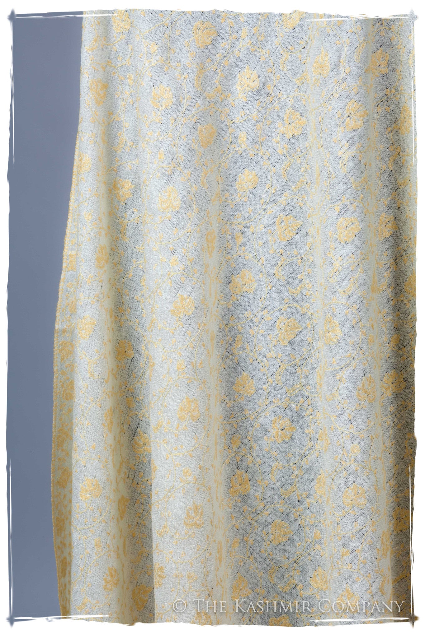 Gold Leaf Maple Ivory L'amour Soft Cashmere Shawl