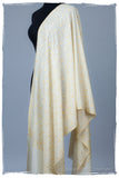 Gold Leaf Maple Ivory L'amour Soft Cashmere Shawl