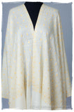 Gold Leaf Maple Ivory L'amour Soft Cashmere Shawl
