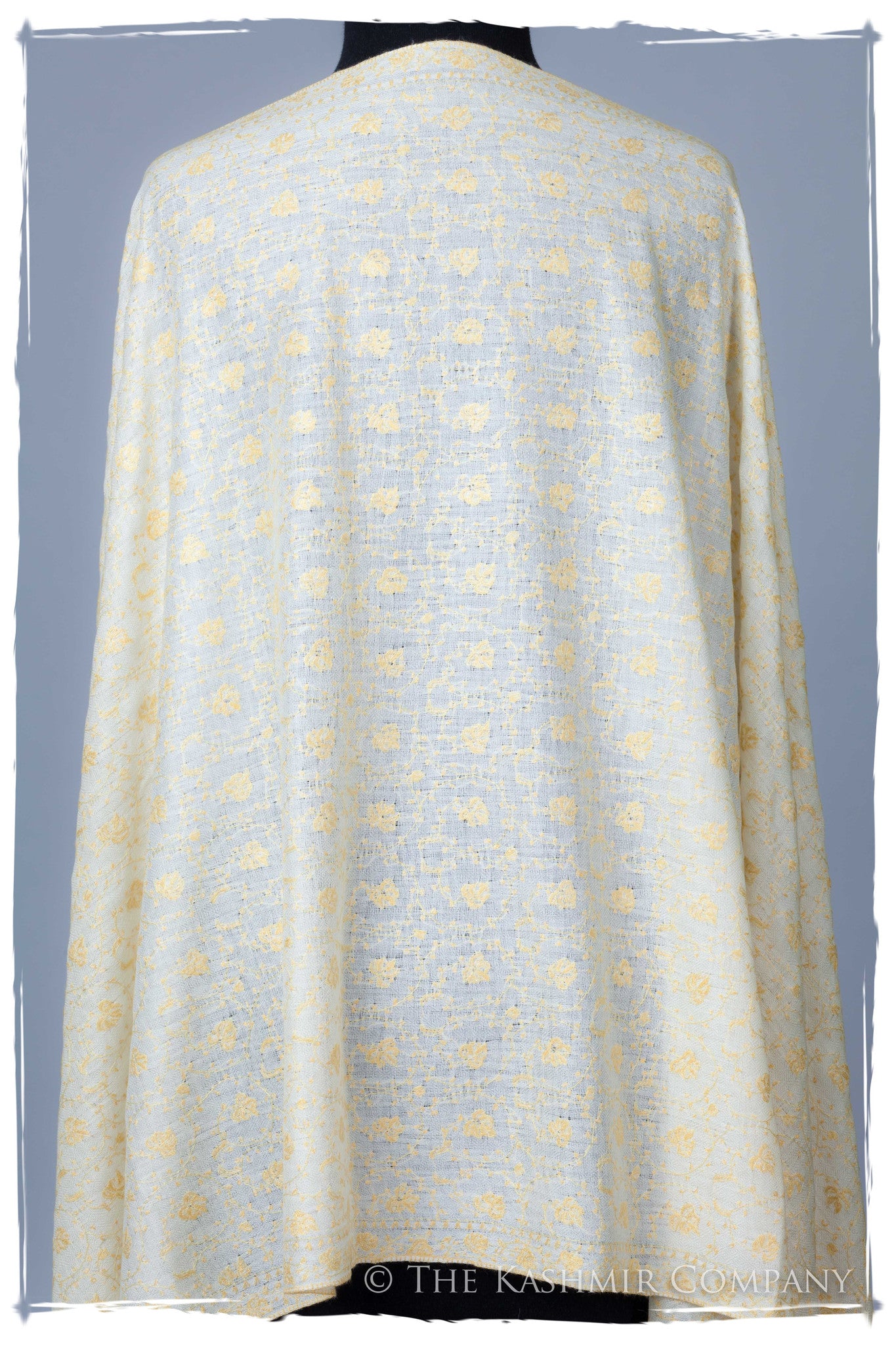 Gold Leaf Maple Ivory L'amour Soft Cashmere Shawl