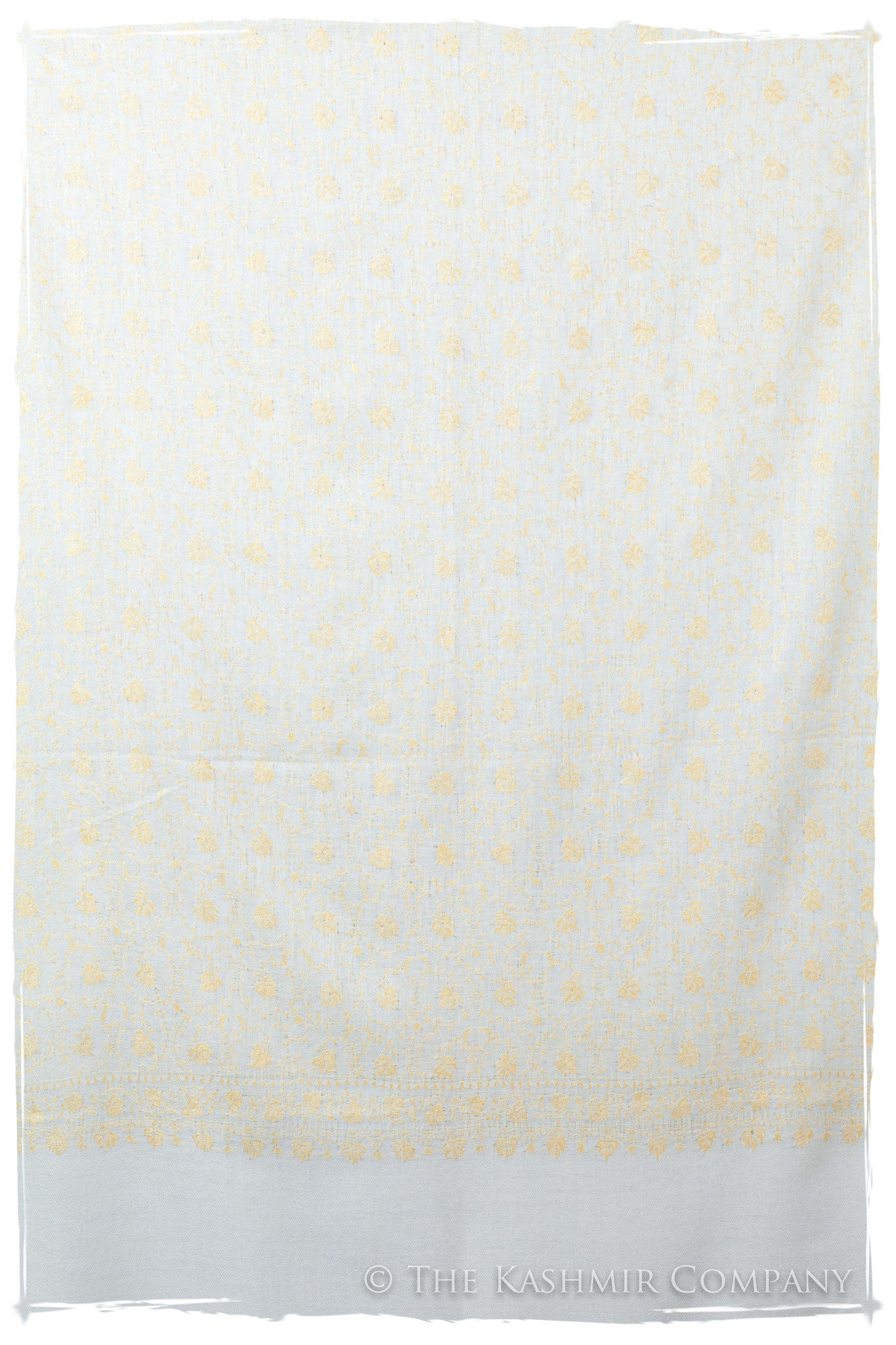 Gold Leaf Maple Ivory L'amour Soft Cashmere Shawl