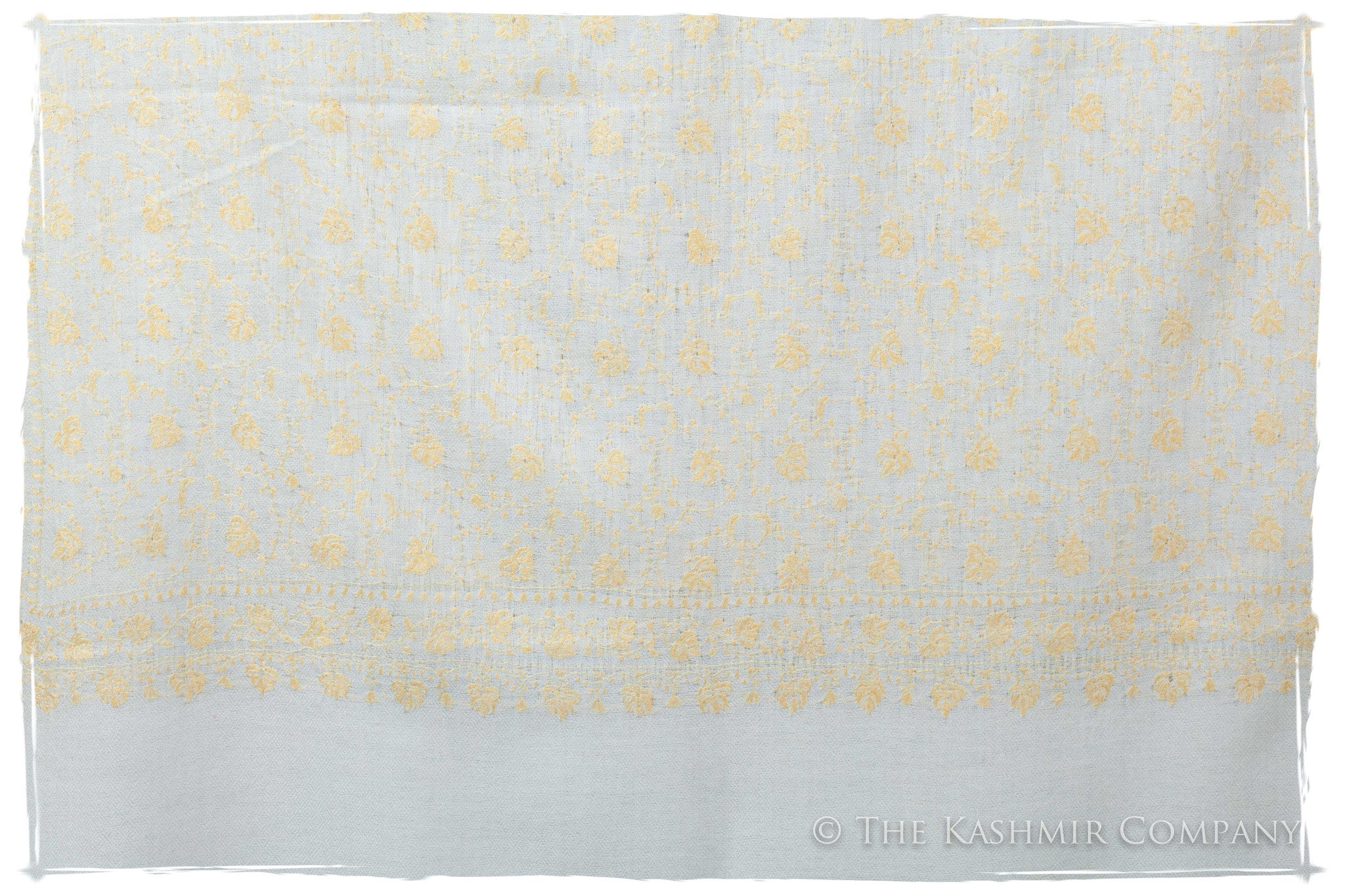 Gold Leaf Maple Ivory L'amour Soft Cashmere Shawl