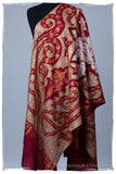 The Mona Lisa Maroon Deux Kashmir Shawl