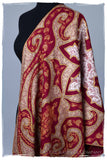 The Mona Lisa Maroon Deux Kashmir Shawl