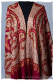 The Mona Lisa Maroon Deux Kashmir Shawl