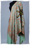 The Mona Lisa Jade Deux Kashmir Shawl