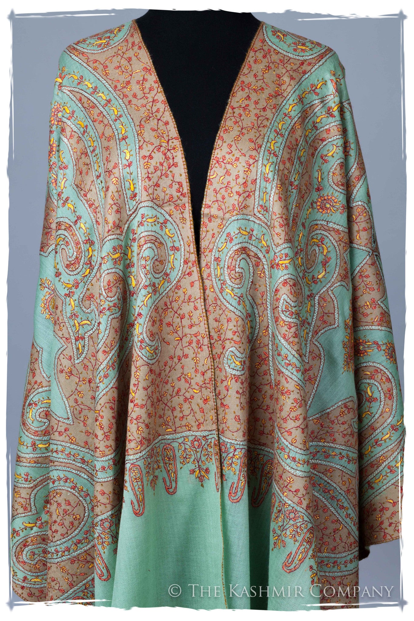 The Mona Lisa Jade Deux Kashmir Shawl