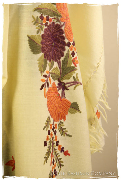 Ivory Paldar Kashmir Shawl