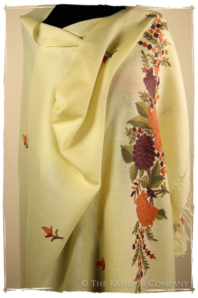 Ivory Paldar Kashmir Shawl