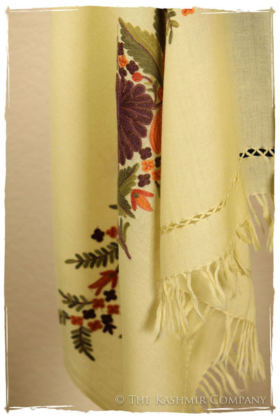 Ivory Paldar Kashmir Shawl