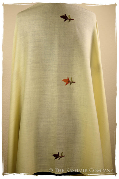 Ivory Paldar Kashmir Shawl