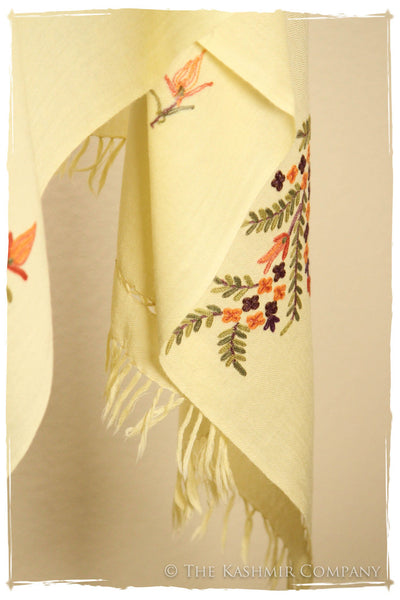 Ivory Paldar Kashmir Shawl