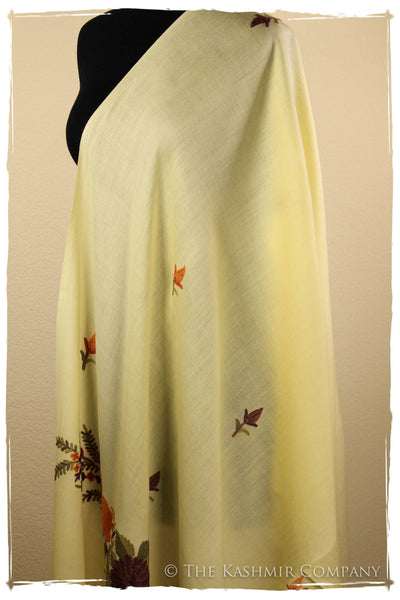 Ivory Paldar Kashmir Shawl