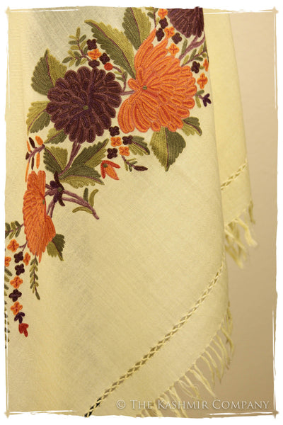 Ivory Paldar Kashmir Shawl