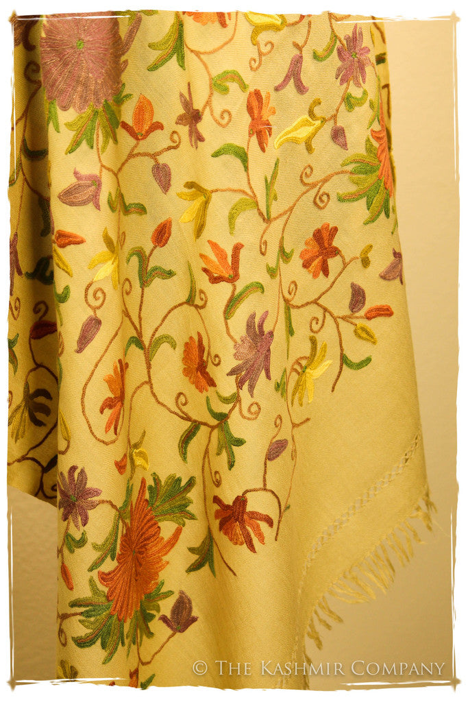 The Decadent Saffron Shawl