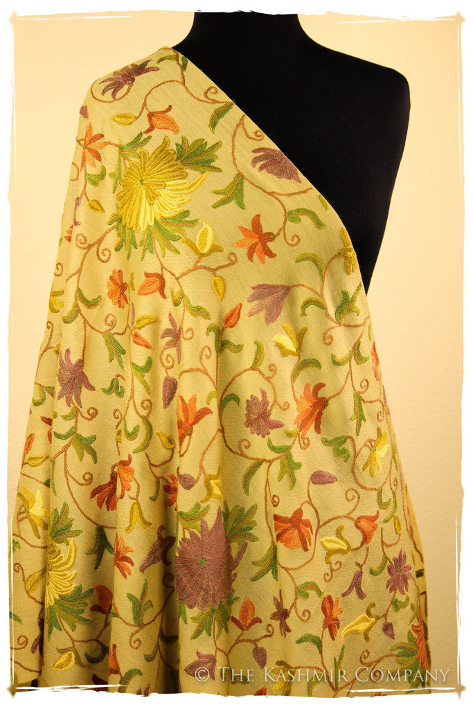 The Decadent Saffron Shawl