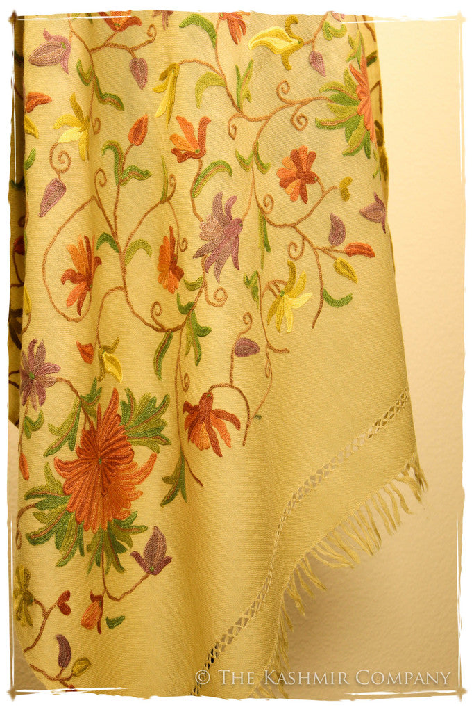 The Decadent Saffron Shawl