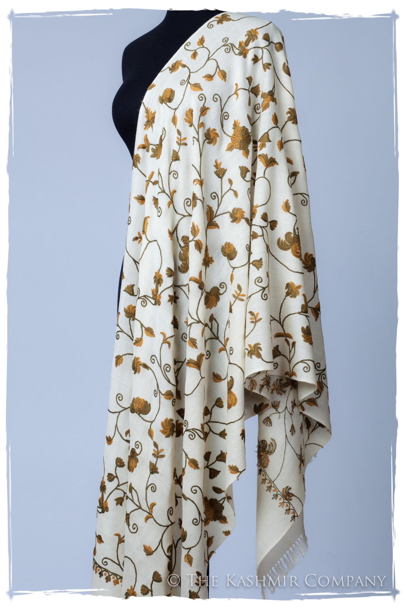 Elmwood Jardin Antoinette Ivory Shawl