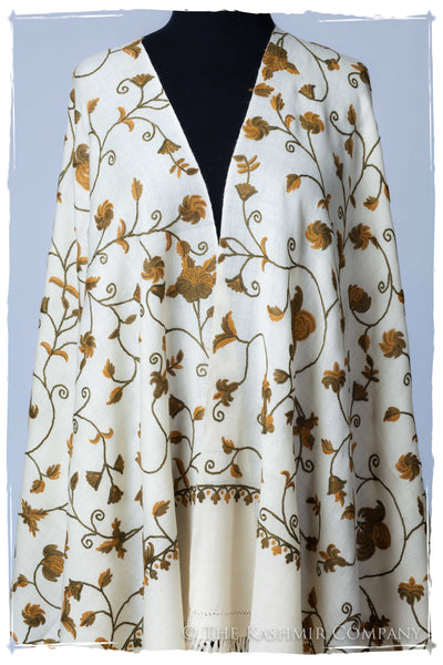 Elmwood Jardin Antoinette Ivory Shawl