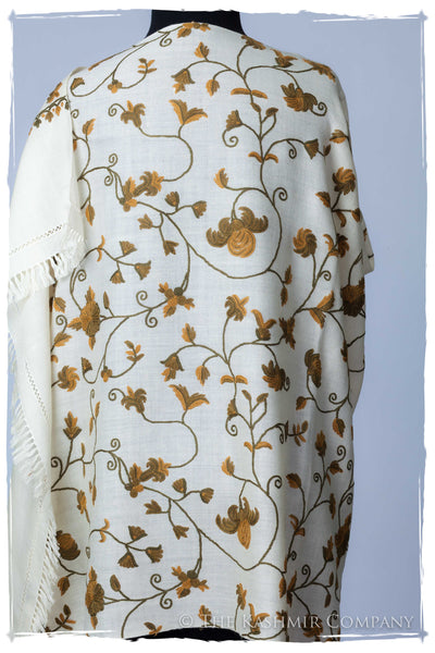 Elmwood Jardin Antoinette Ivory Shawl