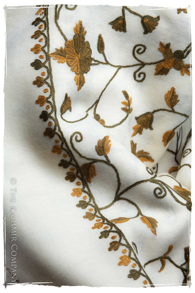 Elmwood Jardin Antoinette Ivory Shawl