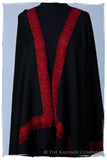 Rouge de Paisley Frontière Noir Mascarade Shawl
