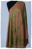 Regal Paisley Taupe Shawl