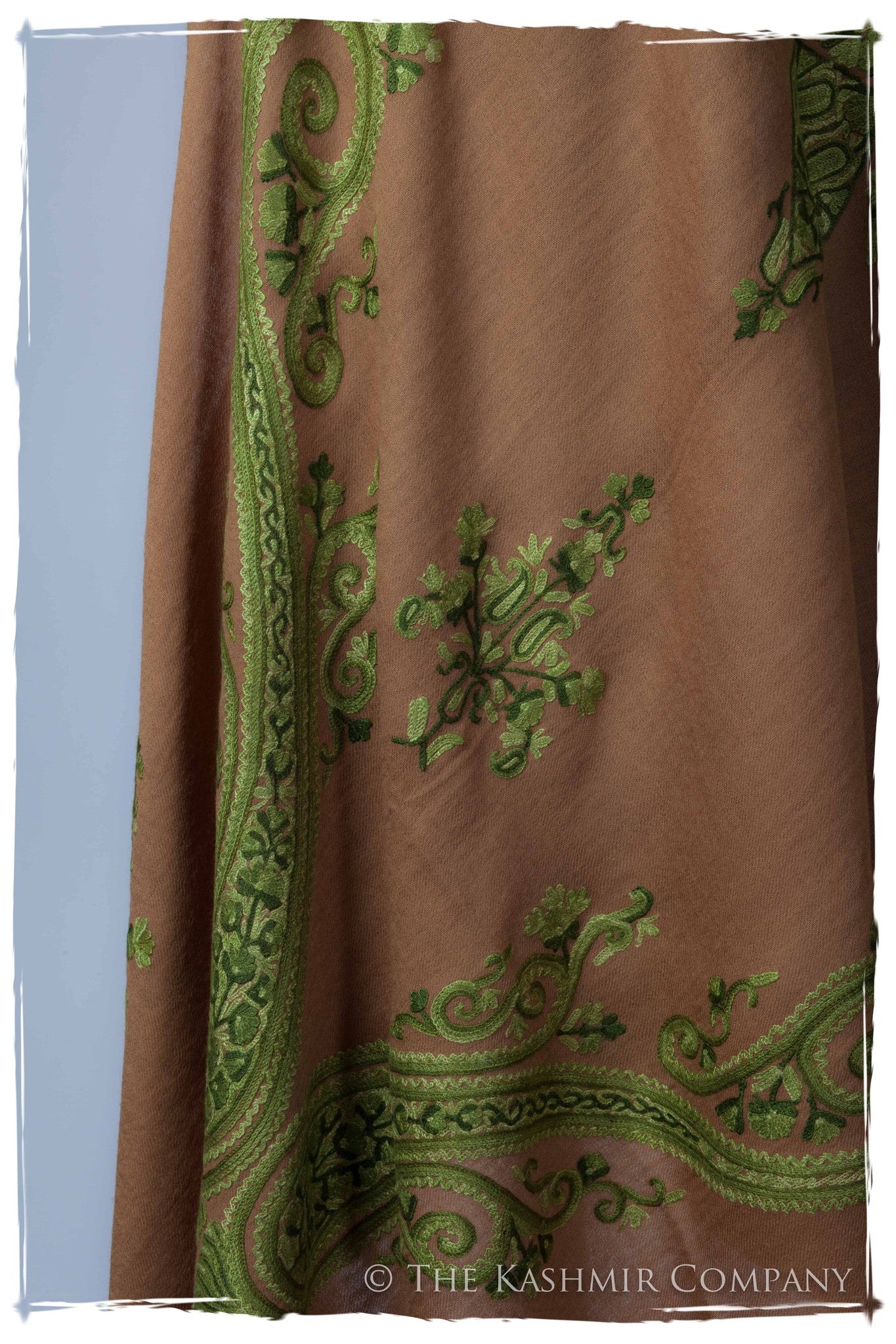 Regal Paisley Taupe Shawl