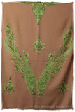 Regal Paisley Taupe Shawl