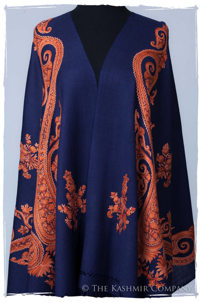 Regal Paisley Twilight Bleu Shawl