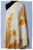 Regal Paisley Champagne Shawl
