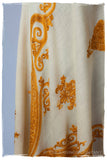 Regal Paisley Champagne Shawl