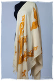 Regal Paisley Champagne Shawl