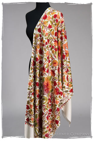 Jardin d'Ambroisie Ivoire Antiquaires Shawl