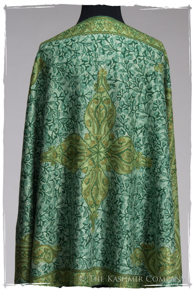 Royale Emerald Paisley Antiquaires Shawl